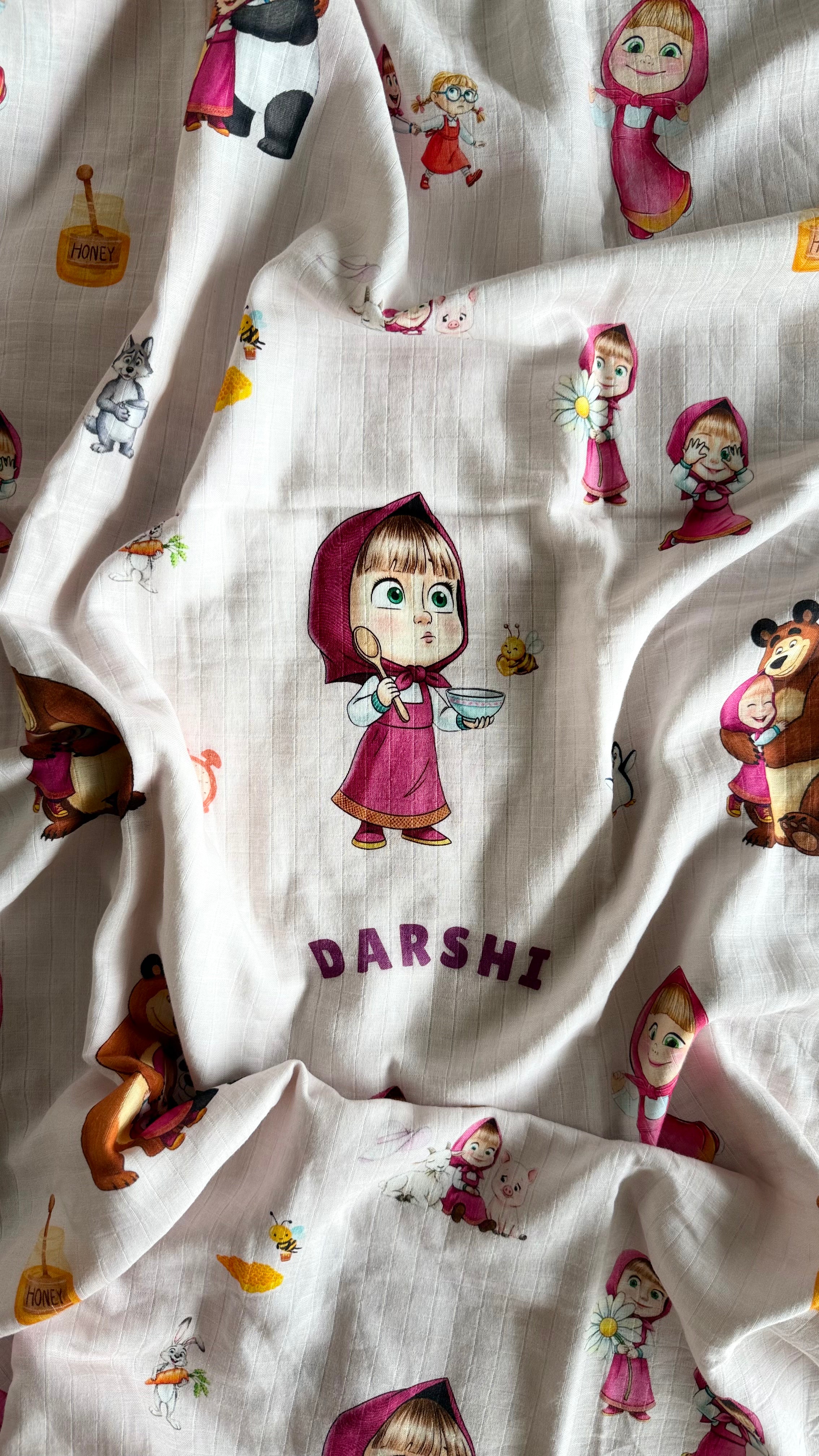 Masha & the Bear Customised Blanket